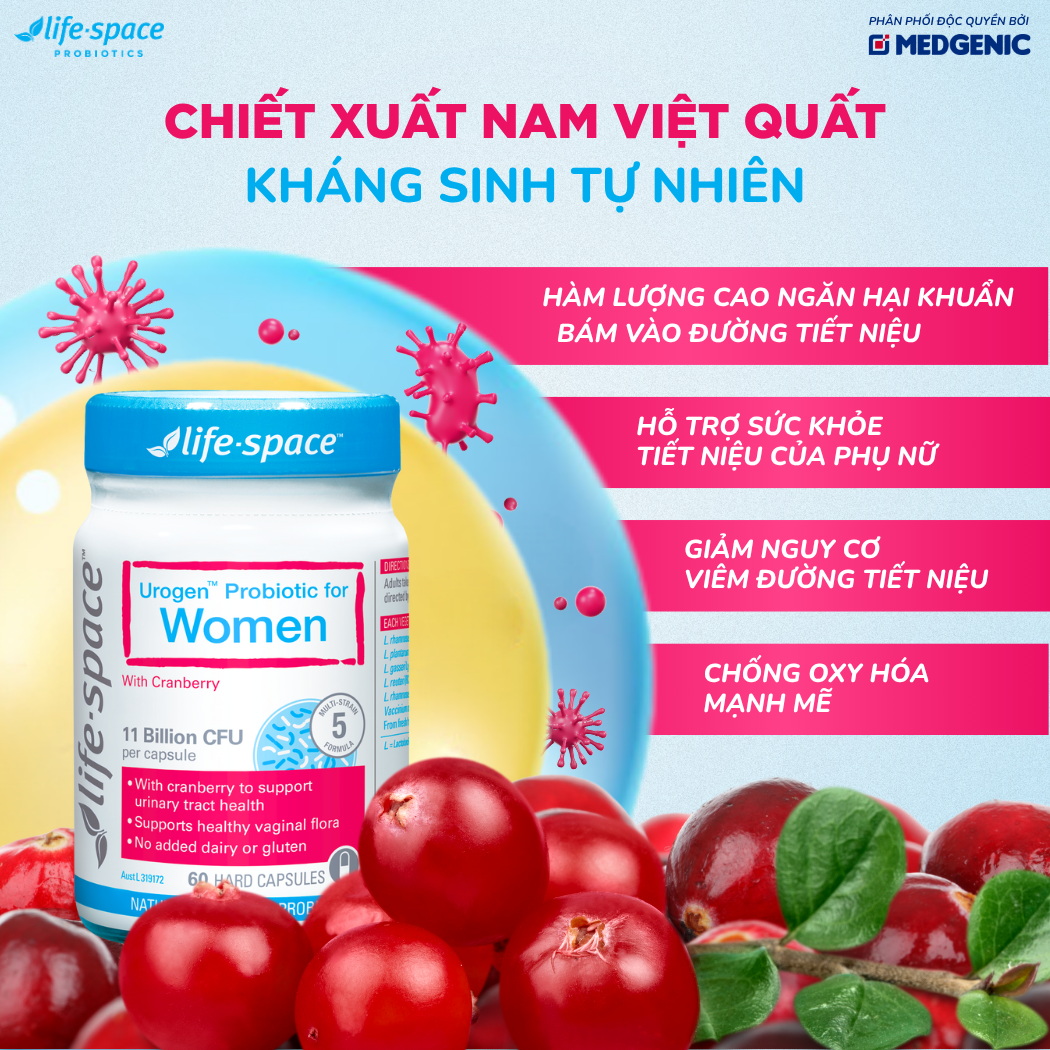 Life-Space Women's Urogen™ Probiotic - 60 Viên