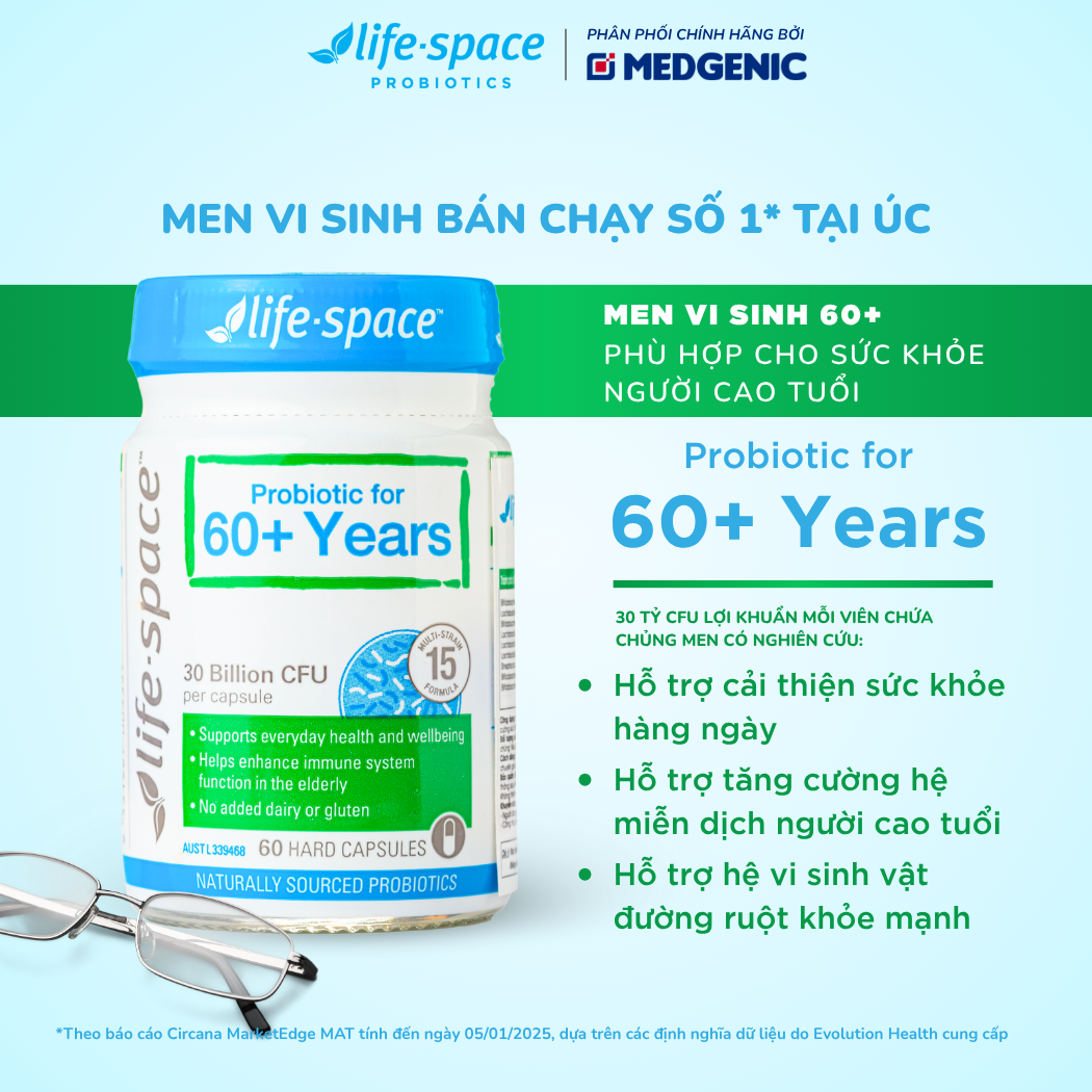 Life-Space Probiotic 60+ — 60 Viên