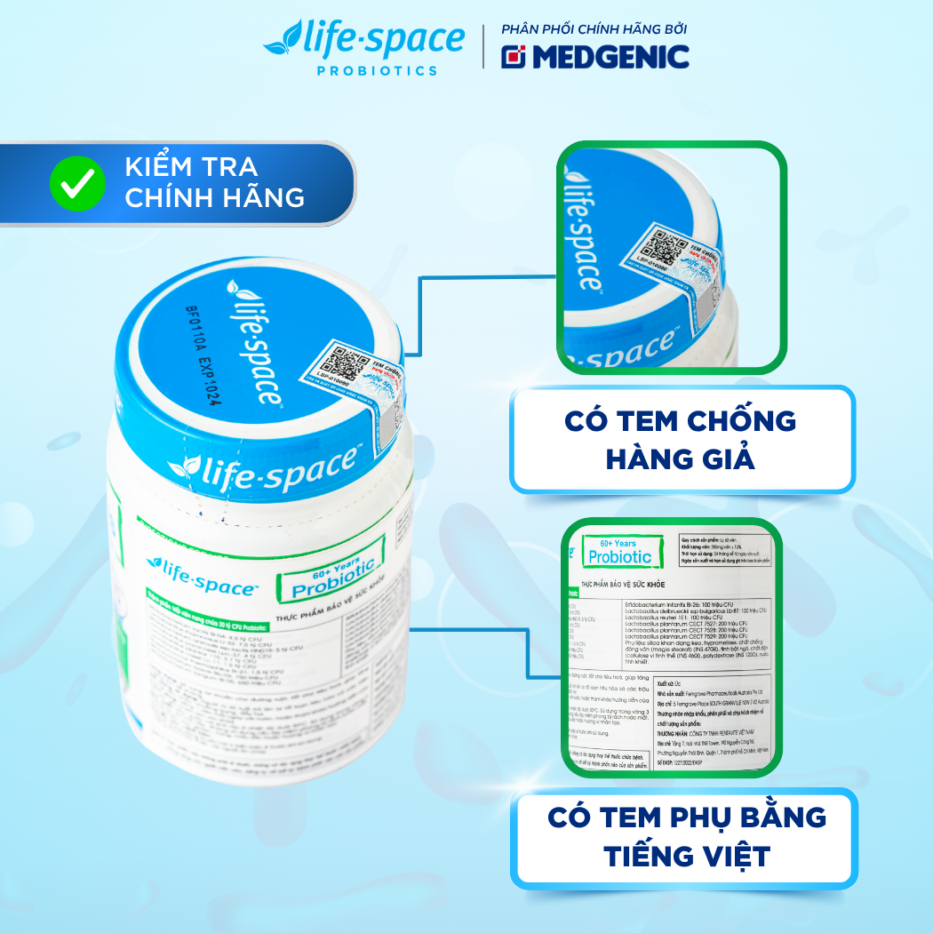 Life-Space Probiotic 60+ — 60 Viên