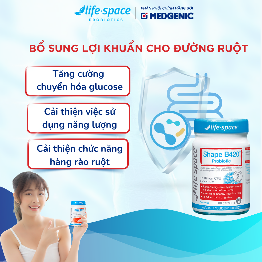 Life-Space Shape B420 Probiotic - 60 Viên
