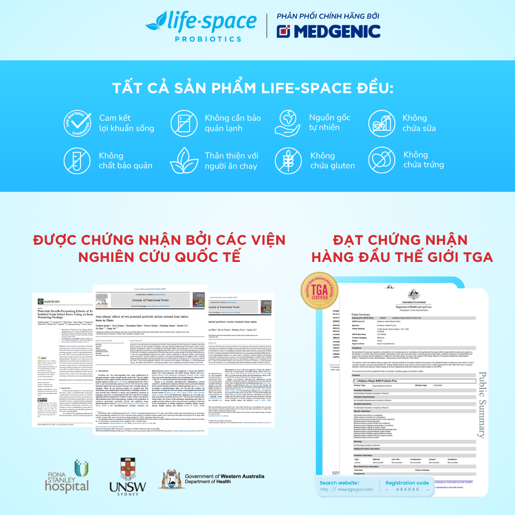 Life-Space Shape B420 Probiotic - 60 Viên