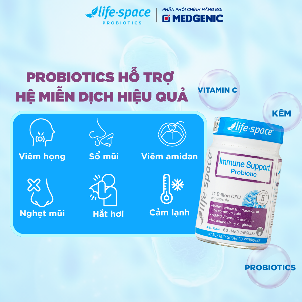 Life-Space Immune Support Probiotic - 60 Viên
