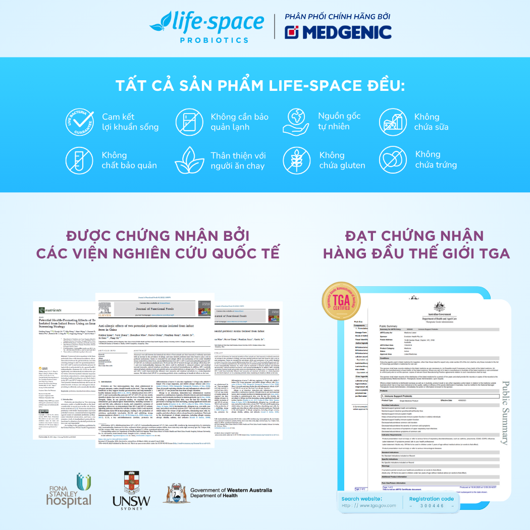 Life-Space Immune Support Probiotic - 60 Viên