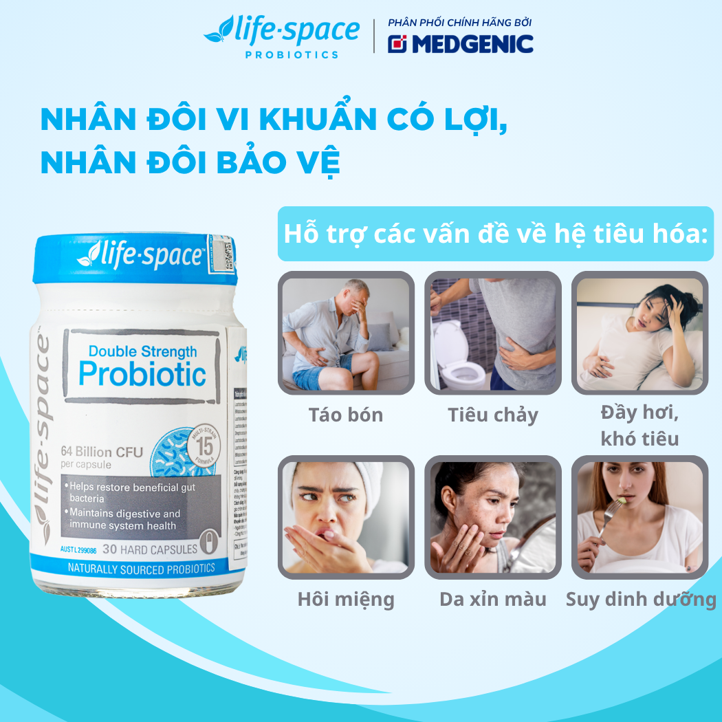 Life-Space Double Strength Probiotic - 60 Viên