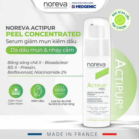 Serum Ngừa Mụn & Trẻ Hóa Chuyên Sâu Noreva Actipur Peel Concentrated Serum 30ml