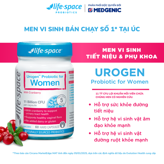 Life-Space Women's Urogen™ Probiotic - 60 Viên