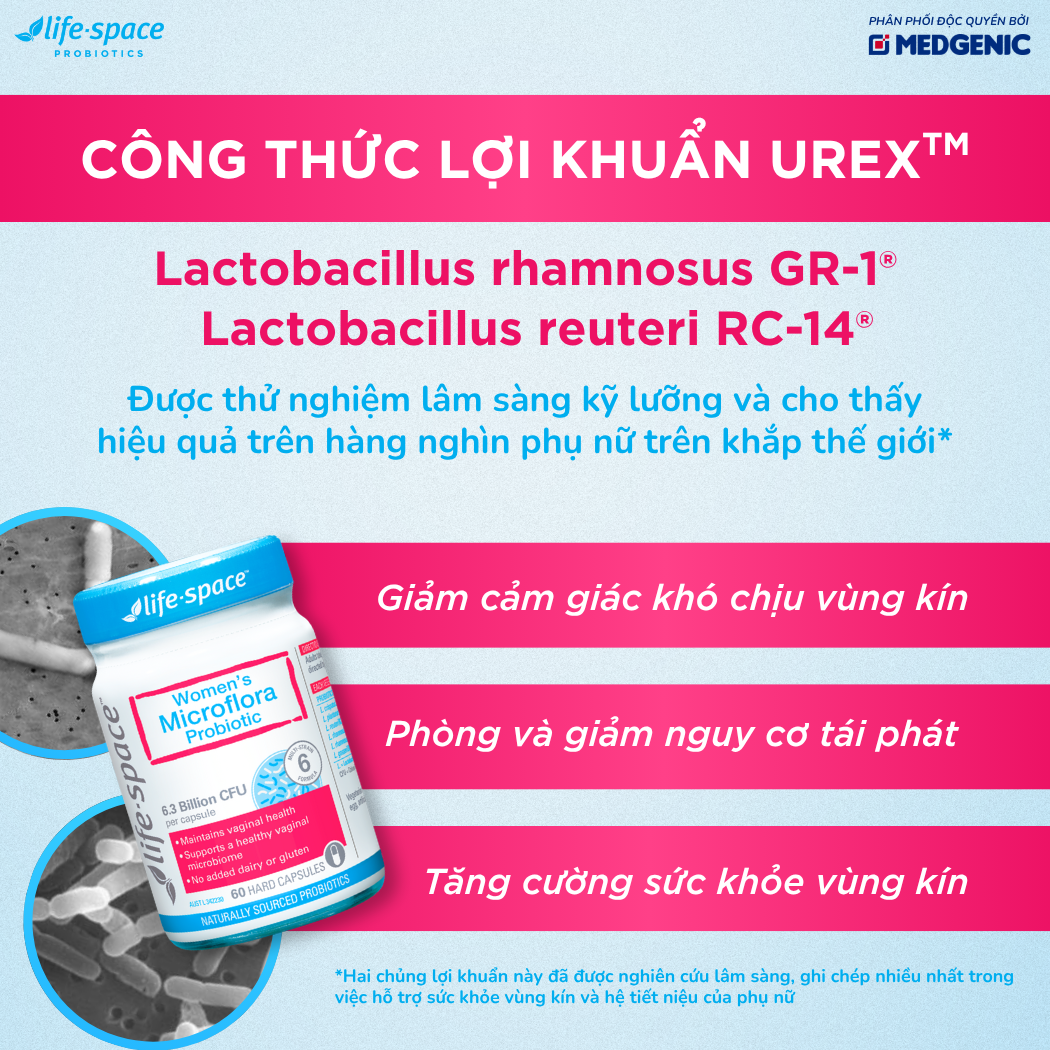 Life-Space Women’s Microflora Probiotic - 60 Viên