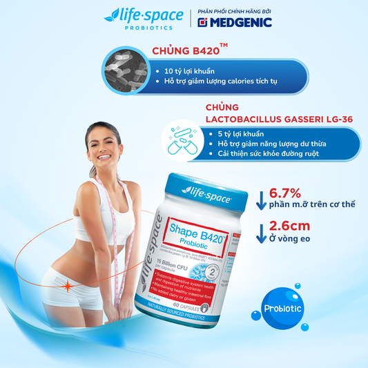 Life-Space Shape B420 Probiotic - 60 Viên