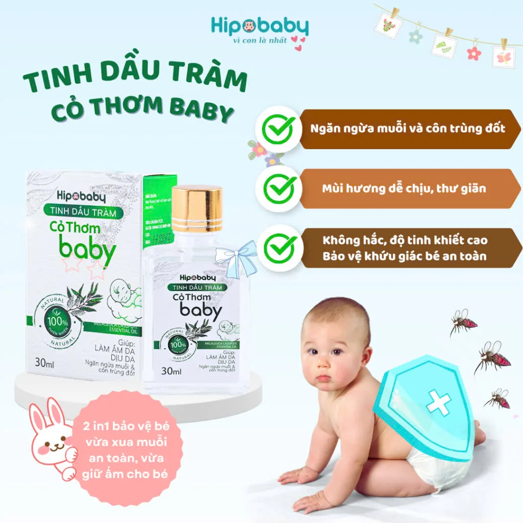 Tinh Dầu Tràm Cỏ Thơm Hipobaby 30ml