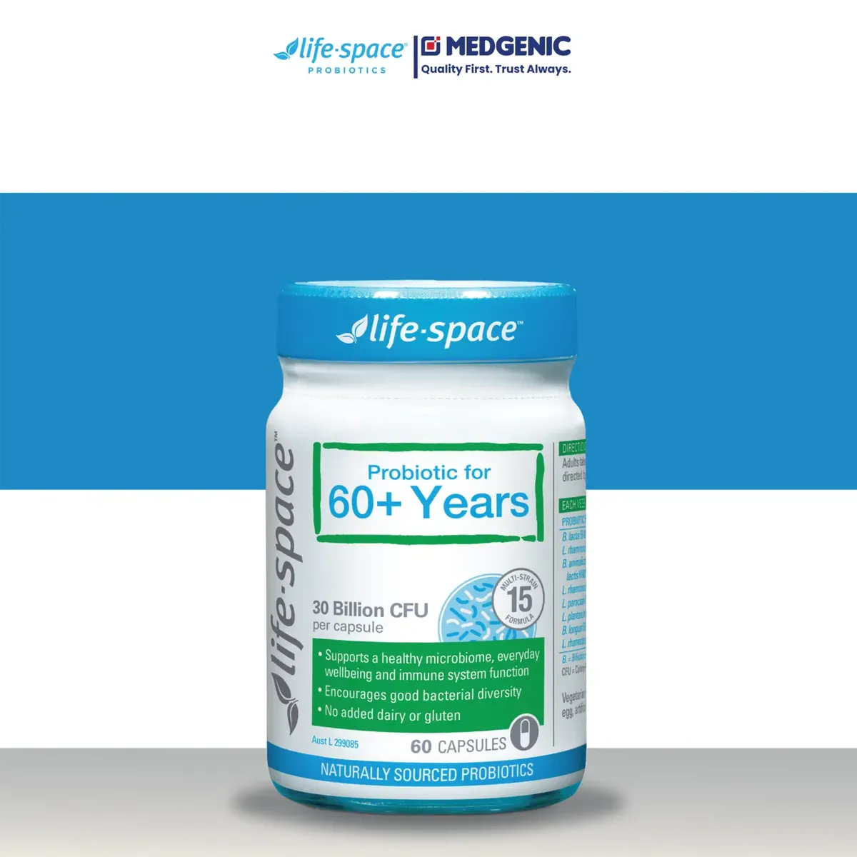 Men vi sinh Life-Space Probiotic 60+ (dành cho người trên 60 tuổi)