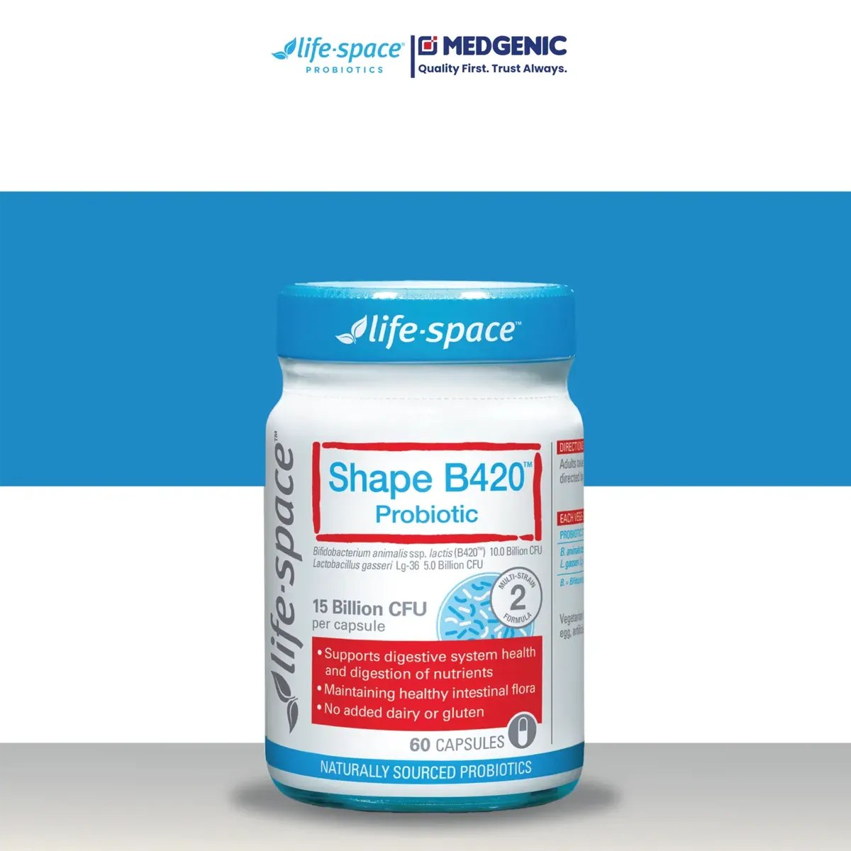 Men vi sinh Life-Space Shape B420 Probiotic (hỗ trợ kiểm soát cân nặng)